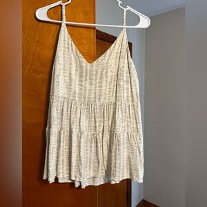 Old Navy Cream Patterned Camisole